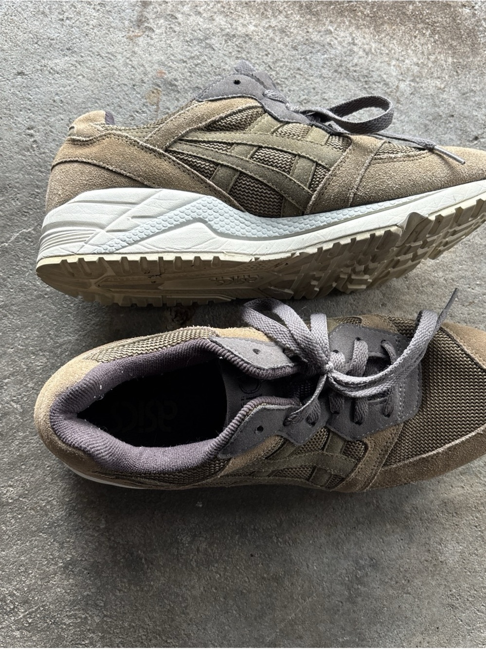 ASICS Gel Lique 'Light Olive' Olive and Gray 8.5